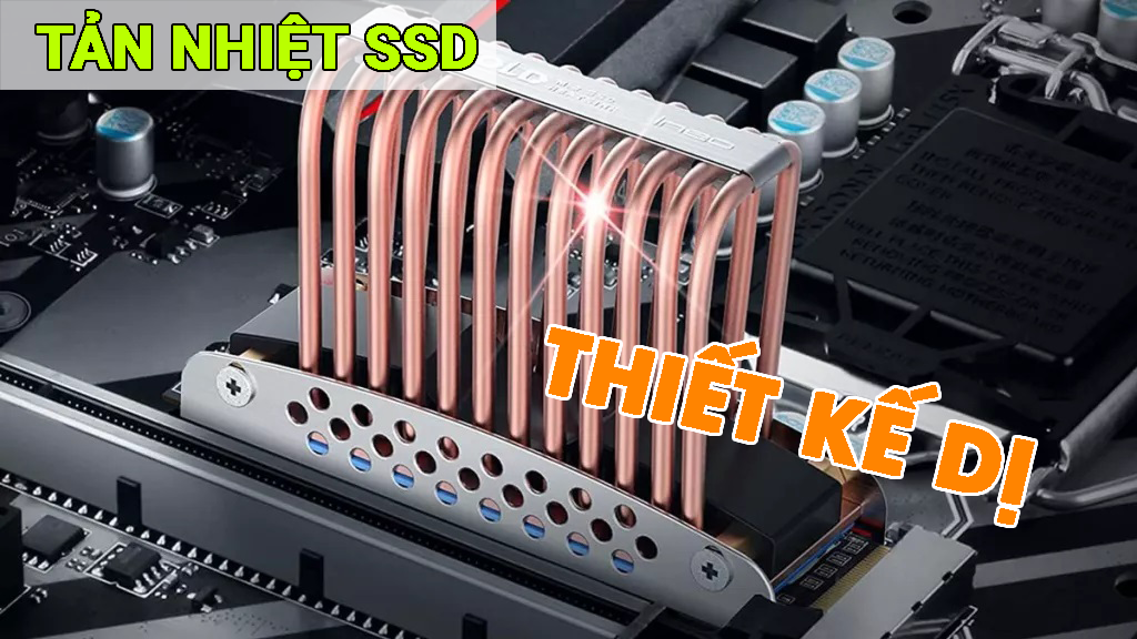 Xuất hiện tản nhiệt SSD có thiết kế dị với ống đồng xoắn lò xo