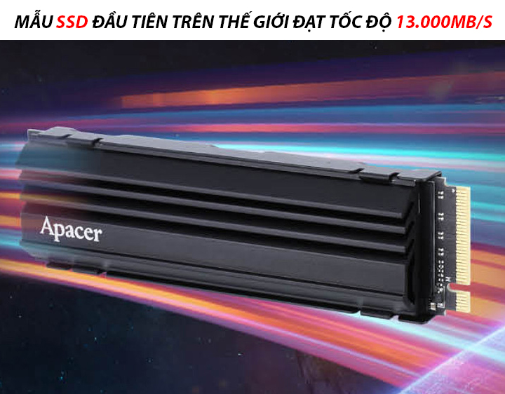 Apacer ra mắt 2 mẫu SSD PCIe 5.0 đầu tiên trên thế giới đạt tốc độ kinh hoàng 13.000MB/s