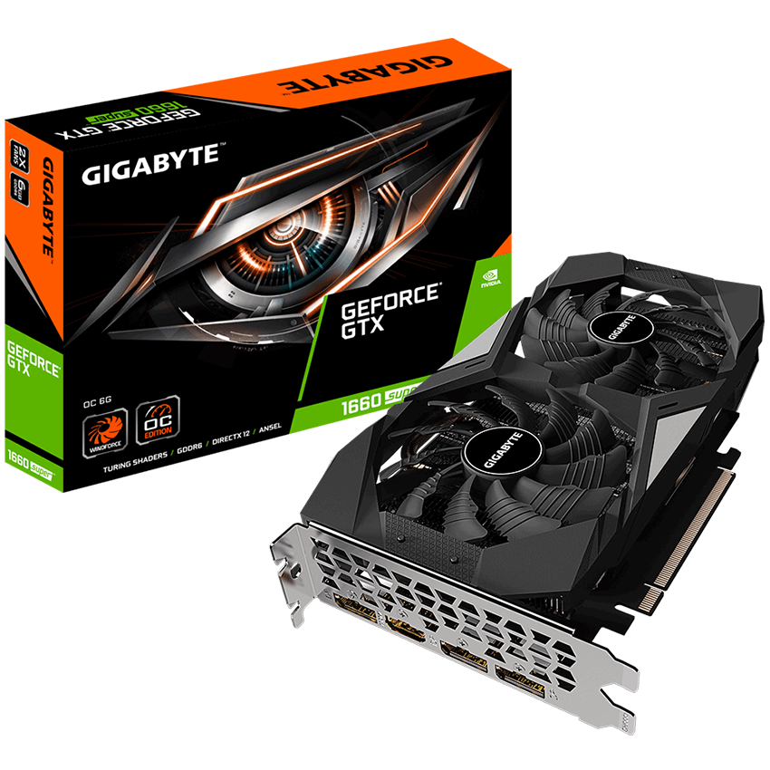 VGA GIGABYTE GeForce GTX 1660 SUPER OC 6G (GV-N166SOC-6GD) 1