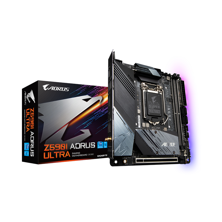 Mainboard Gigabyte Z590I AORUS ULTRA (Intel Z590, Socket 1200, Mini-ITX, 2 khe Ram DDR4) 1