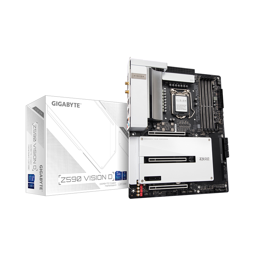 Mainboard Gigabyte Z590 VISION D (Intel Z590, Socket 1200, ATX, 4 khe Ram DDR4) 1
