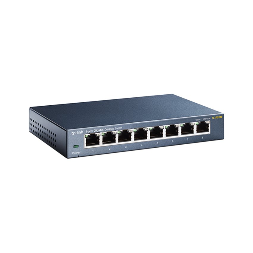 Switch TP-Link TL-SG108 (8 cổng RJ45 10/100/1000Mbps, vỏ kim loại) 1