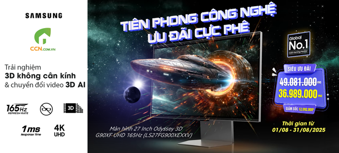 Màn Hình Gaming Samsung 27 Inch Odyssey 3D G90XF UHD 165Hz LS27FG900XEXXV