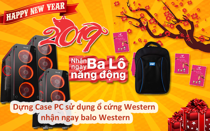 Dựng case PC sử dụng ổ cứng Western, nhận ngay balo Western sành điệu.