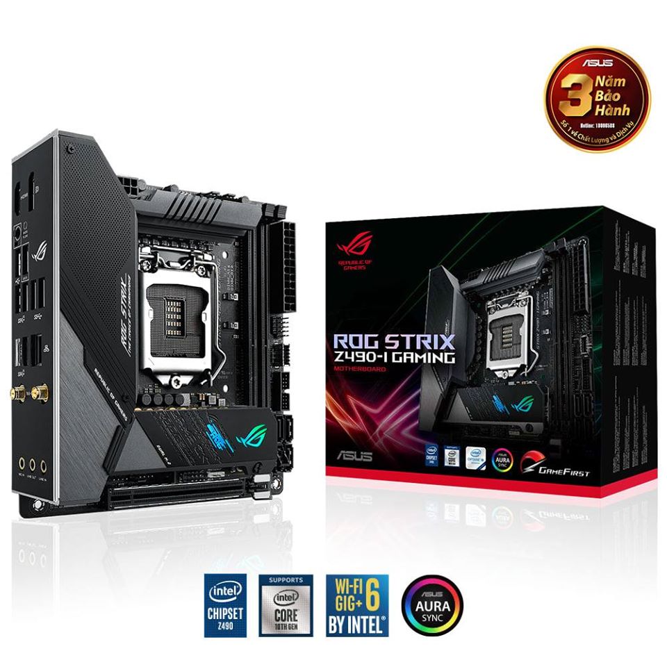 ASUS ROG STRIX Z490-I GAMING - NỀN TẢNG ĐỈNH CAO CHO MINI-PC