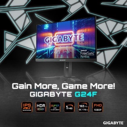 GIGABYTE đã chính thức cho ra mắt màn hình chơi game G24F thế hệ mới