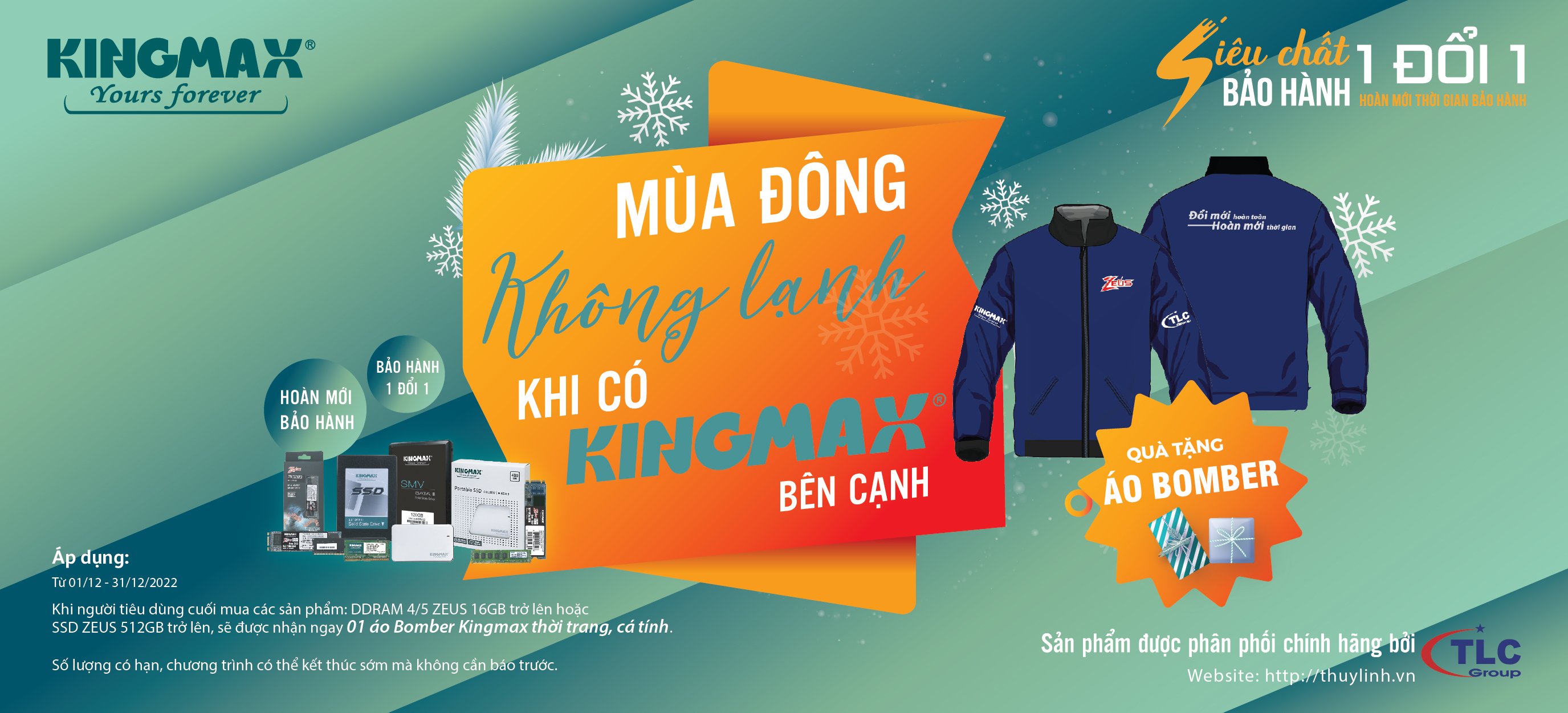 MÙA ĐÔNG KHÔNG LẠNH, KHI CÓ KINGMAX BÊN CẠNH