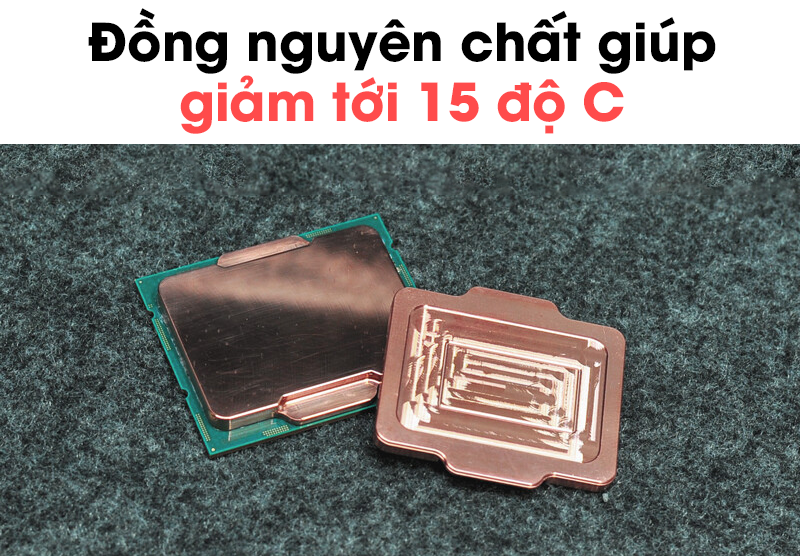 Xuất hiện nắp tản nhiệt bằng đồng nguyên chất giúp Core i9-12900K giảm tới 15 độ C