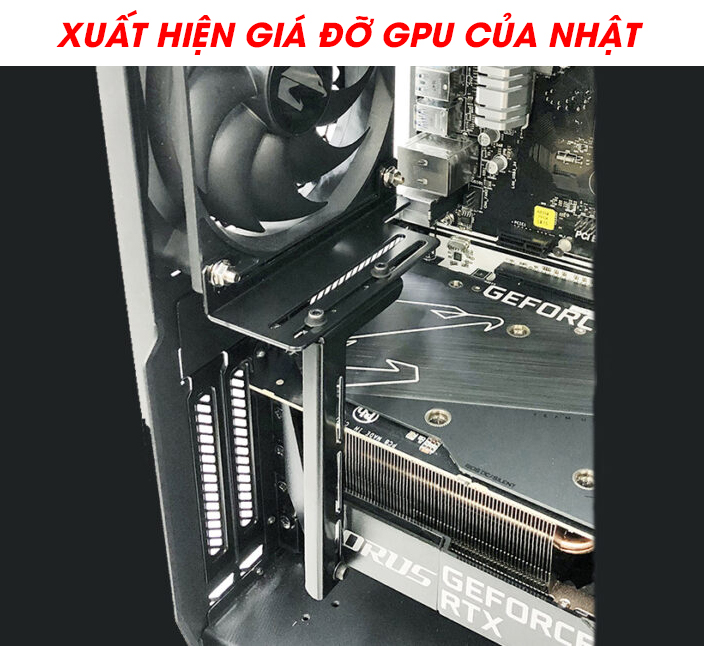 Xuất hiện giá đỡ GPU của Nhật tận dụng quạt 120mm để chống xệ card màn hình