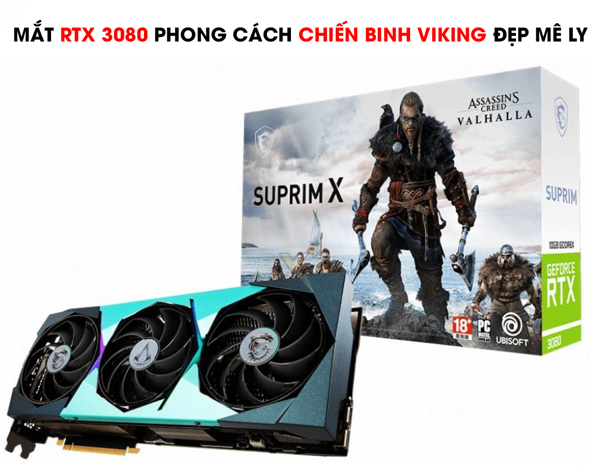 MSI ra mắt RTX 3080 bản Valhalla mang phong cách chiến binh Viking đẹp mê ly