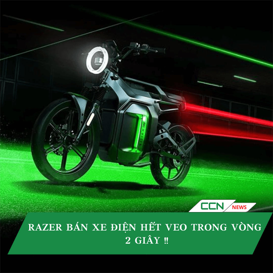 Razer bán xe điện hết veo trong 2 giây !