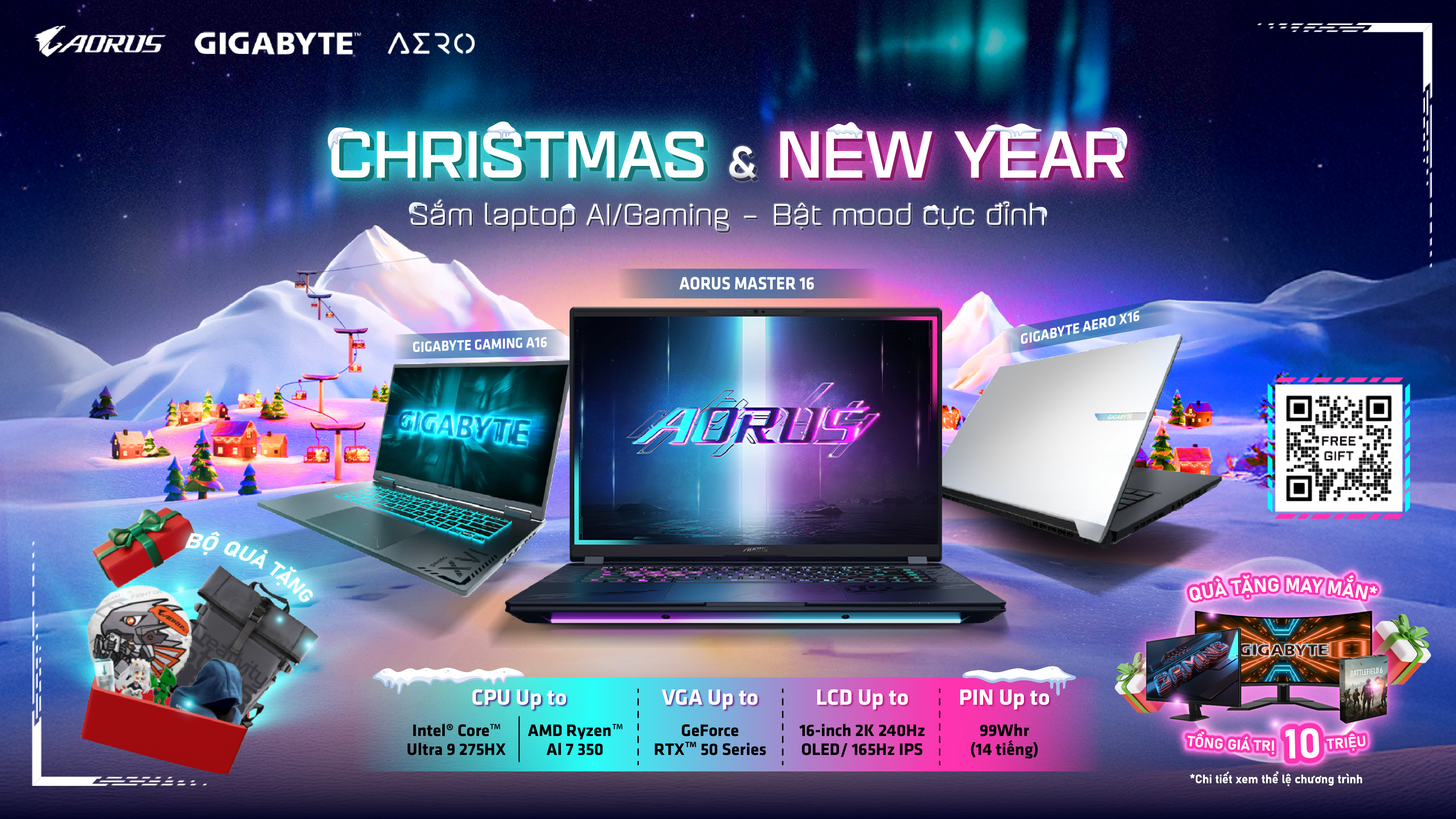 [Khuyến Mại] Christmas & New Year – Sắm Laptop AI/Gaming