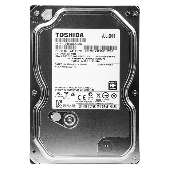 Ổ cứng HDD Toshiba AV - 1TB (32MB | 5400Rpm DT01ABA100V)