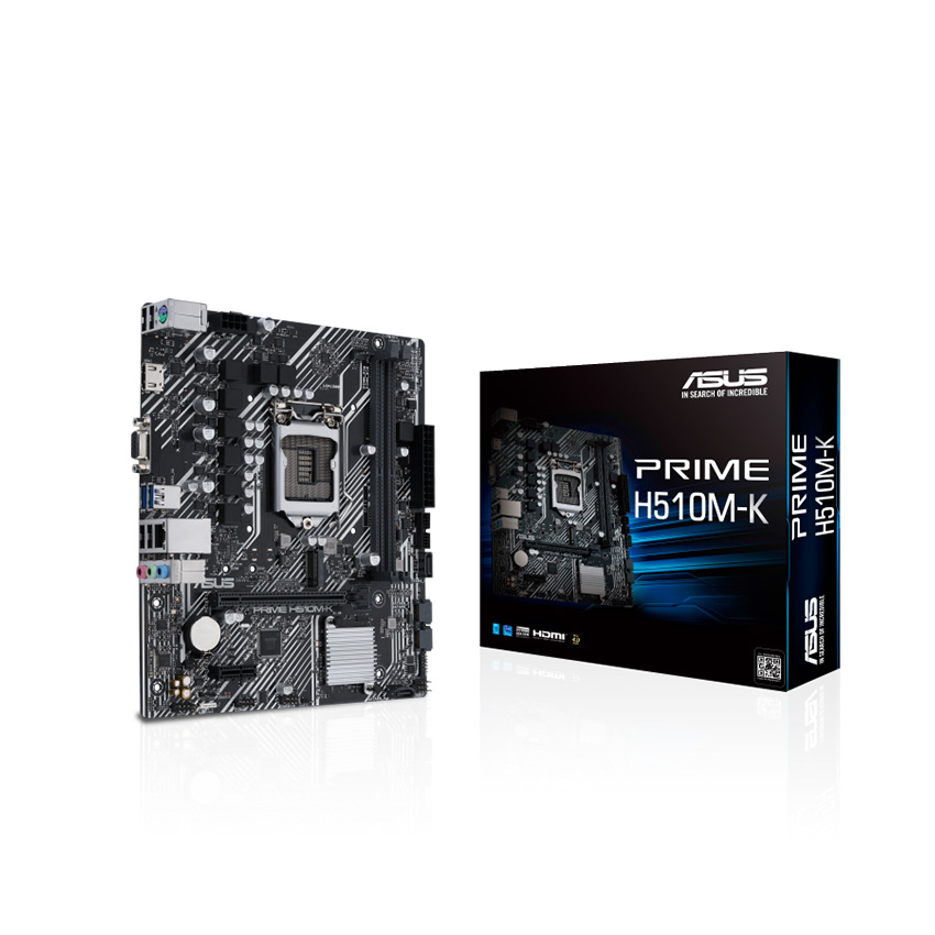 Mainboard ASUS PRIME H510M-K (Intel H510, Socket 1200, m-ATX, 2 khe Ram DDR4) 1