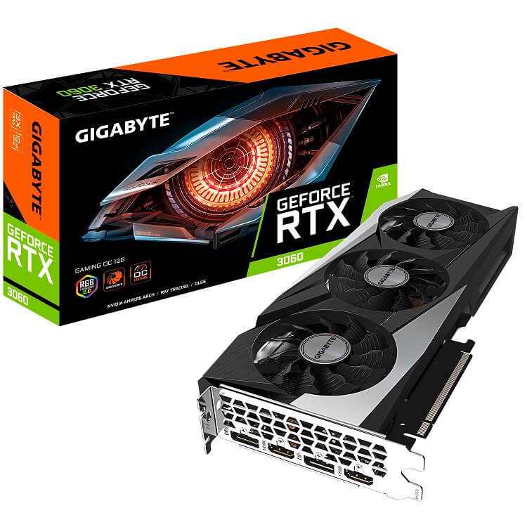 VGA GIGABYTE GeForce RTX 3060 GAMING OC 12G (GV-N3060GAMING OC-12GD) 1