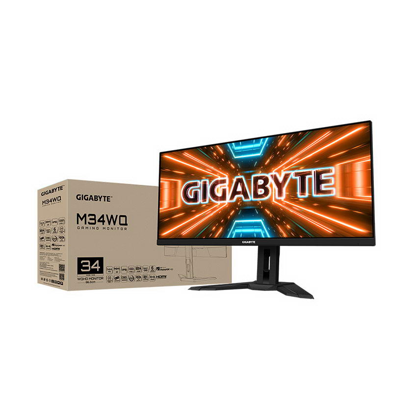 Màn hình Gigabyte M34WQ-EK (34inch/WQHD/IPS/144Hz/1ms/400nits/HDMI+DP+USBC/Freesync/Loa) 5
