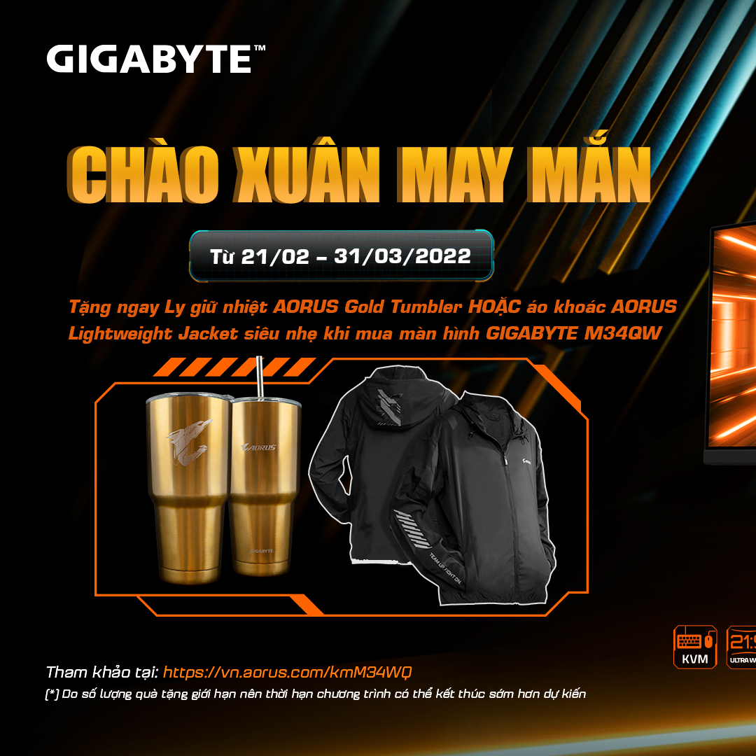 Màn hình Gigabyte M34WQ-EK (34inch/WQHD/IPS/144Hz/1ms/400nits/HDMI+DP+USBC/Freesync/Loa) 6