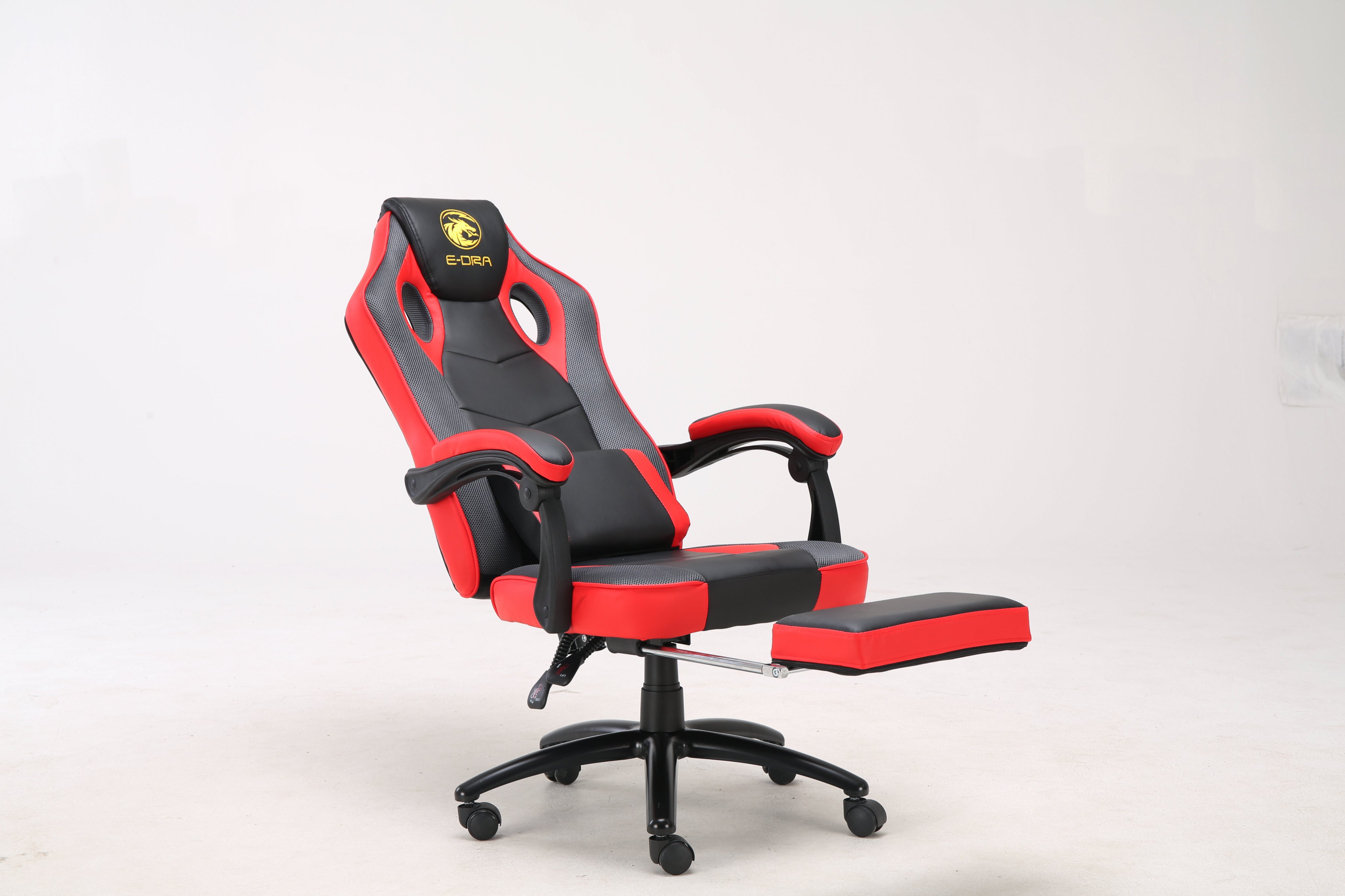 Ghế Gaming E-Dra Jupiter M EGC204 V2 Black (chân thép, lưng cao) 2