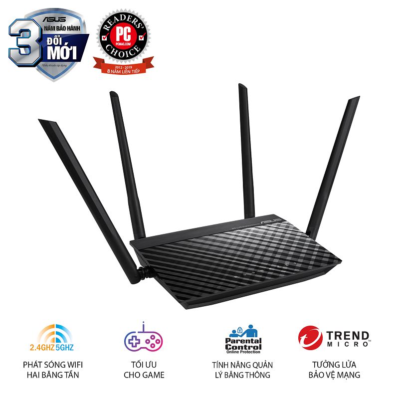 Router wifi ASUS RT-AC750L 5