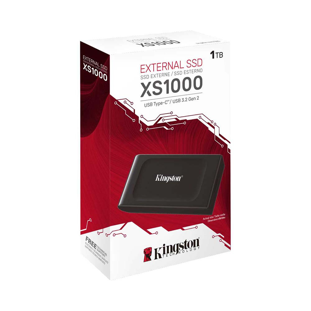 Ổ cứng gắn ngoài SSD 1TB Kingston XS1000 1TB (USB 3.2 Gen 2 / 1'050MB/s read' 1'000MB/s write) _SXS1000/1000G 2