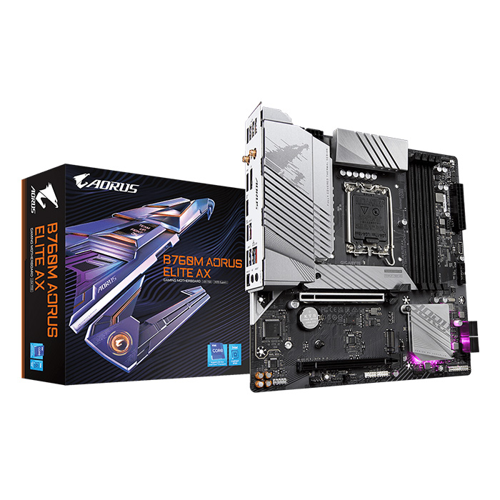 Mainboard Gigabyte B760M AORUS ELITE AX DDR5 (Wifi+Bluetooth) 6