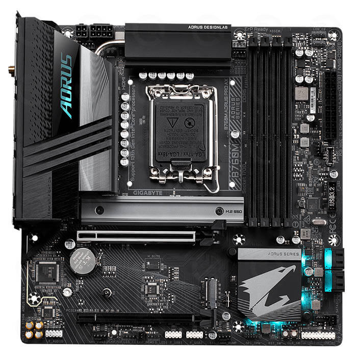 Mainboard Gigabyte B760M AORUS PRO AX DDR5 (Wifi+Bluetooth) 1