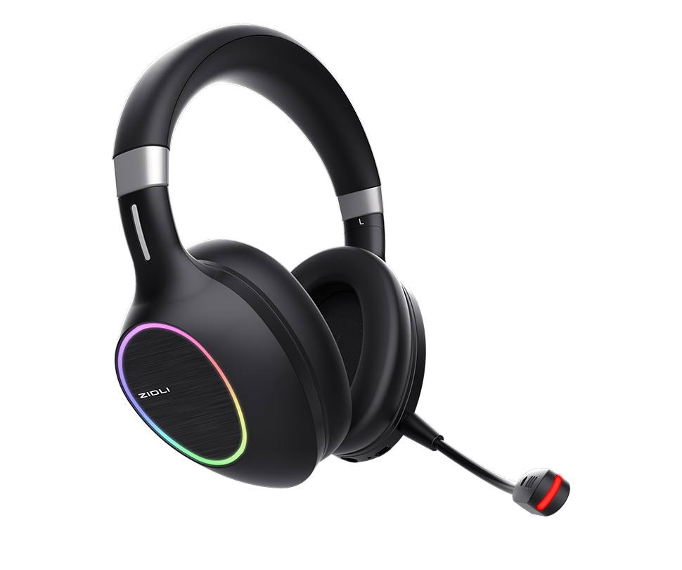 Tai nghe không dây Gaming Dual Mode Zidli AH1 2.4G (7.1' USB' Led) 4