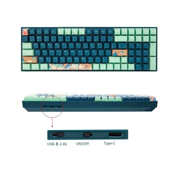 Bàn phím cơ không dây Dual Mode Newmen GM1000 Spring - Switch G-Pro 4
