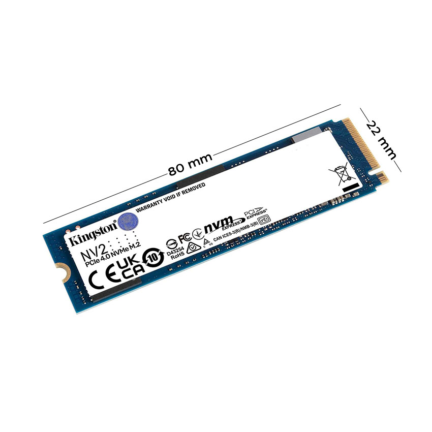Ổ cứng SSD Kingston SNV2S 1TB NVMe M.2 2280 PCIe Gen 4x4 (Đọc 3500MB/s - Ghi 2100MB/s) - (SNV2S/1000G) 1