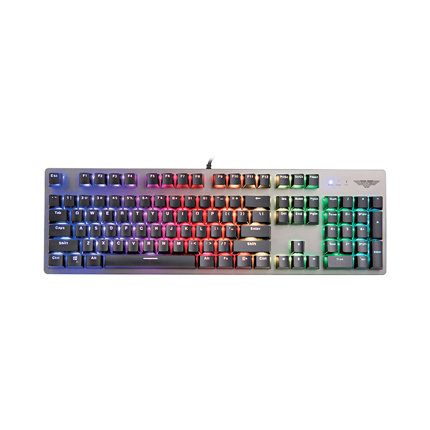 Bàn phím cơ Newmen GM369 Brown Switch (USB/HOT SWAP/LED RAINBOW) 1