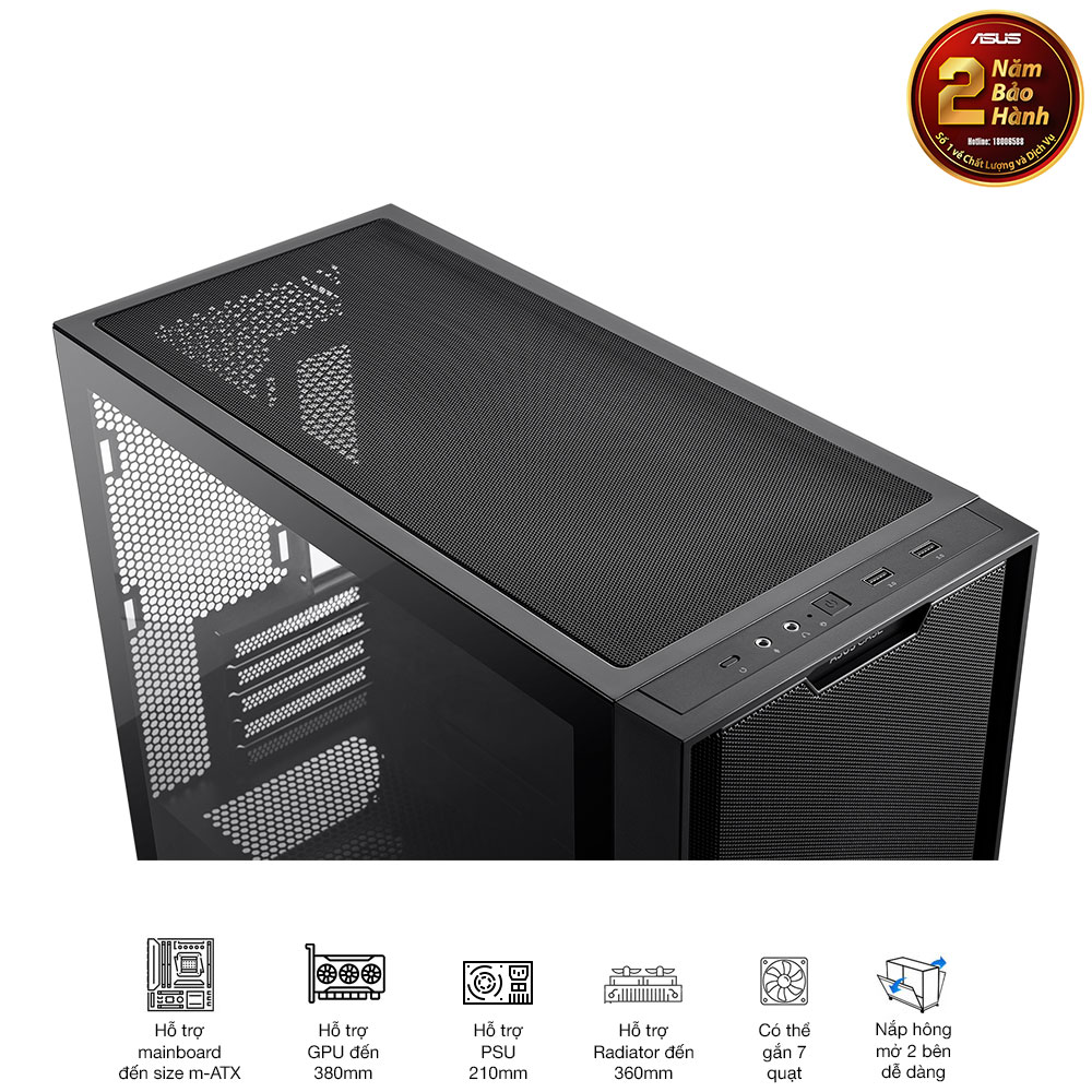 Vỏ case Asus A21 BLK 17