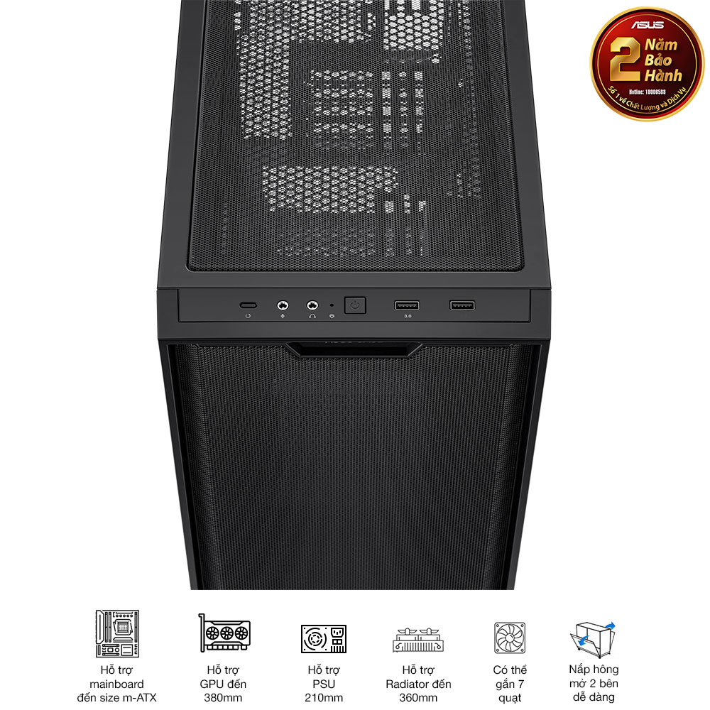Vỏ case Asus A21 BLK 25