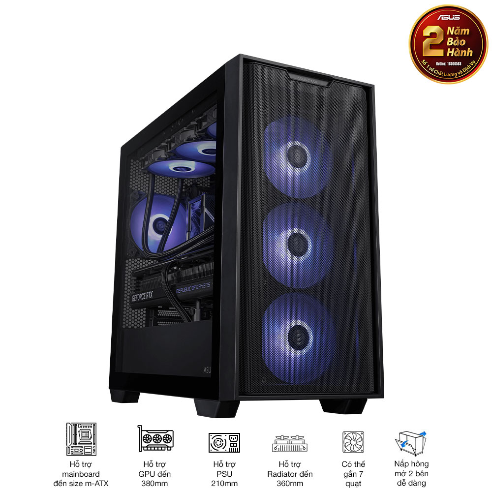 Vỏ case Asus A21 BLK 4