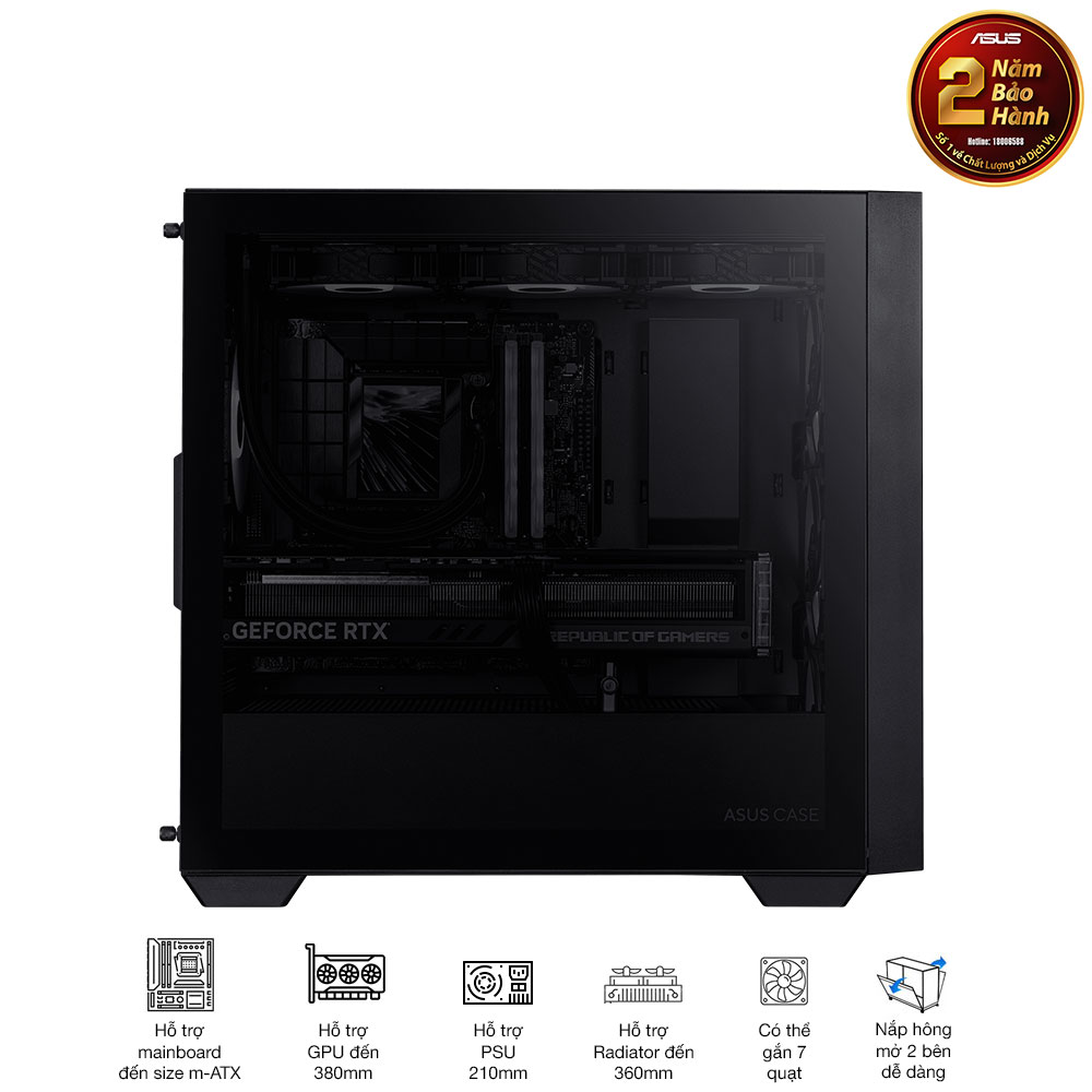 Vỏ case Asus A21 BLK 8