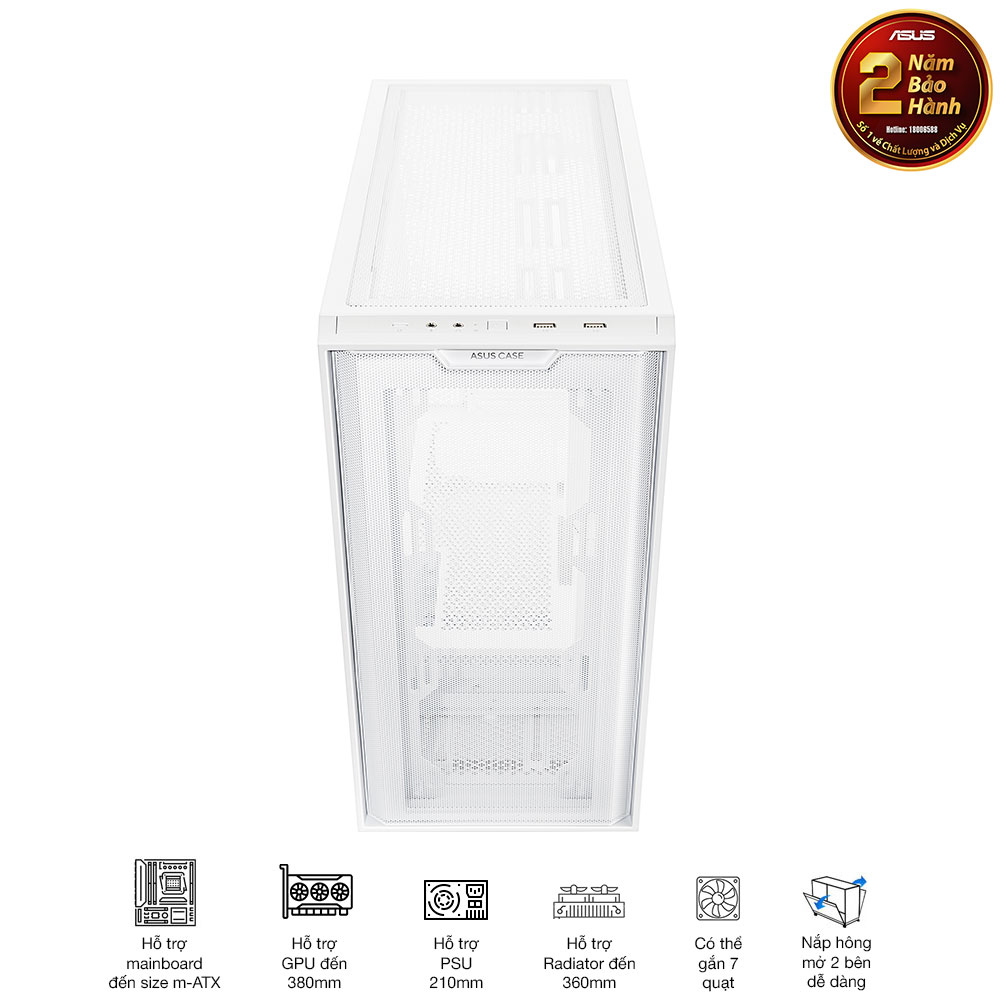 Vỏ case Asus A21 WHT 12