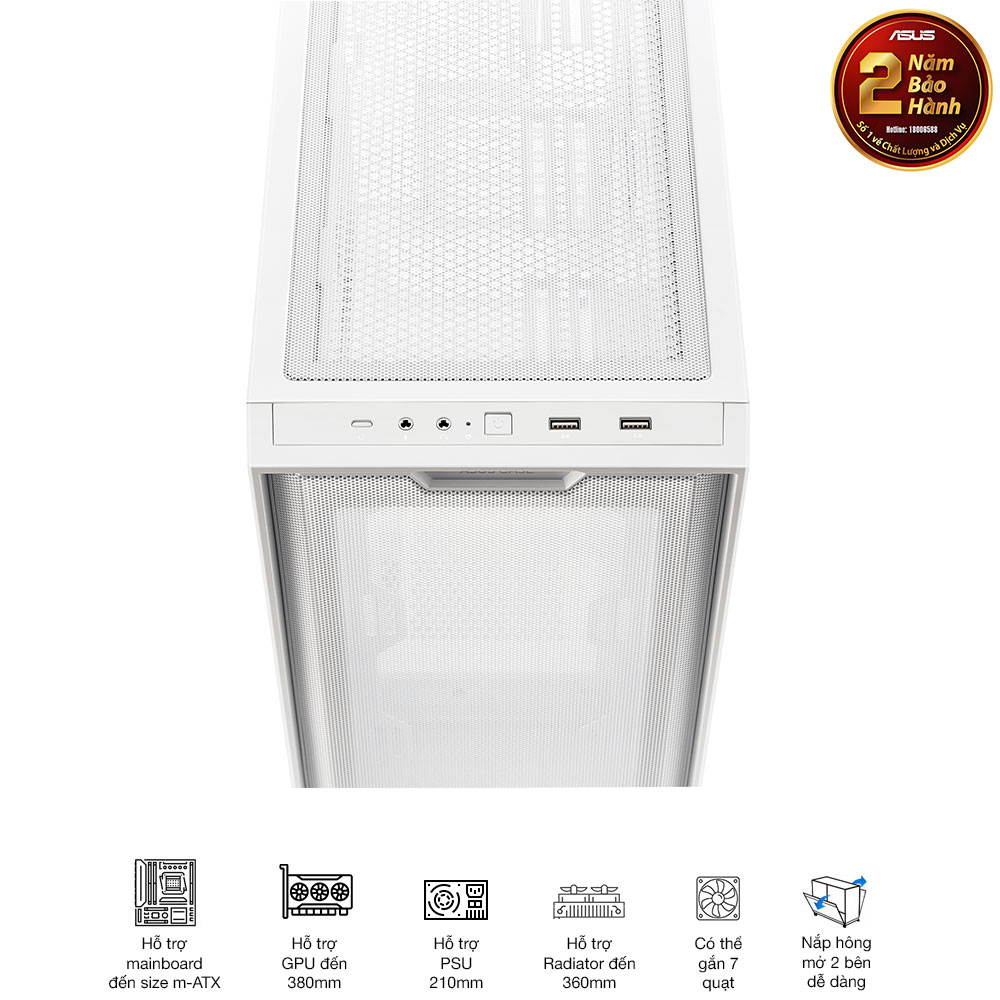 Vỏ case Asus A21 WHT 13