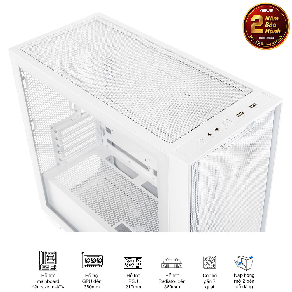 Vỏ case Asus A21 WHT 8