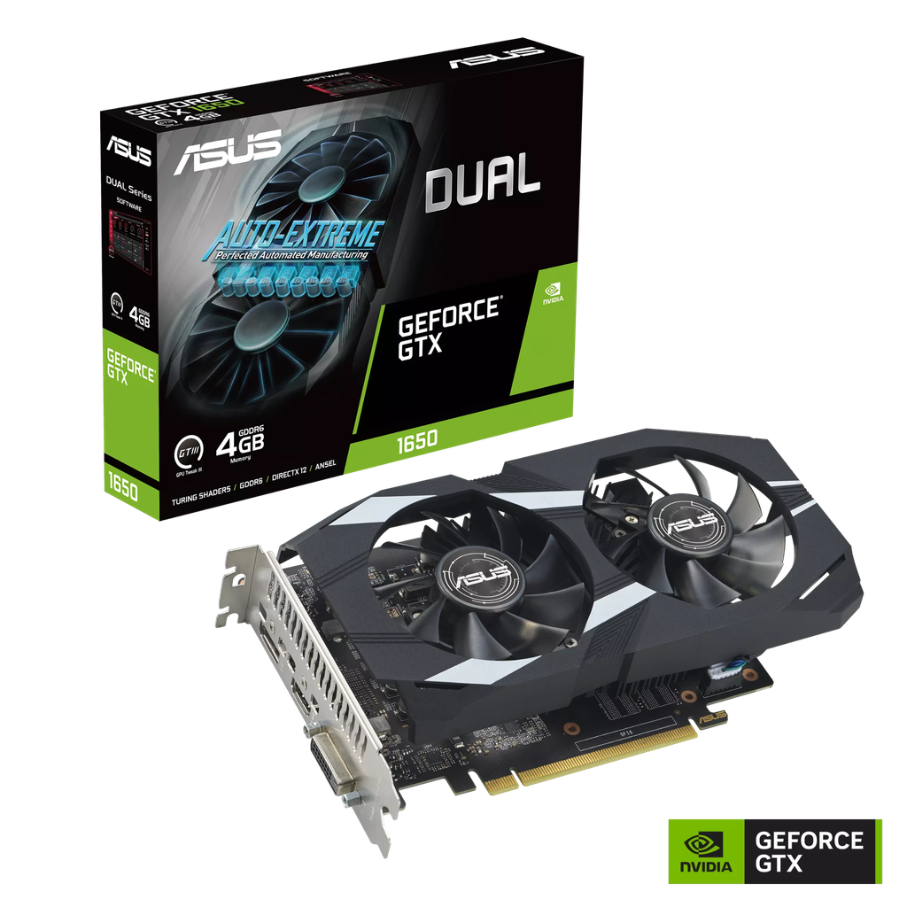 VGA Card màn hình Asus Dual GeForce GTX 1650 4GB GDDR6 EVO (DUAL-GTX1650-4GD6-P-EVO) 1