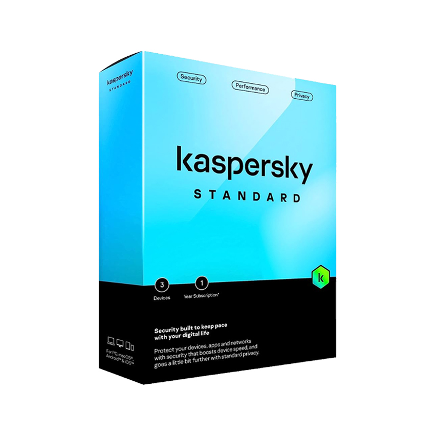 Phần mềm diệt virus Kaspersky Standard -1PC/1Năm 1