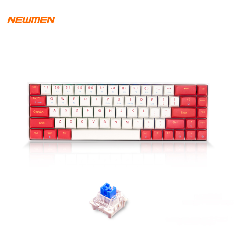 Bàn phím cơ không dây Dual Mode Newmen GM680 (Bluetooth 5.0' Cáp Type-C ' 1x Set Keycap Rồng-Hổ ) 7