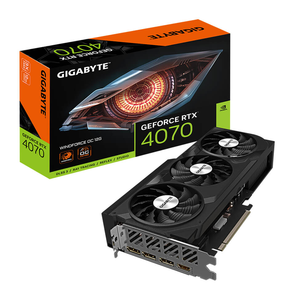 VGA Card màn hình Gigabyte RTX 4070 Windforce OC 12GB (N4070WF3 OC-12GD) 2