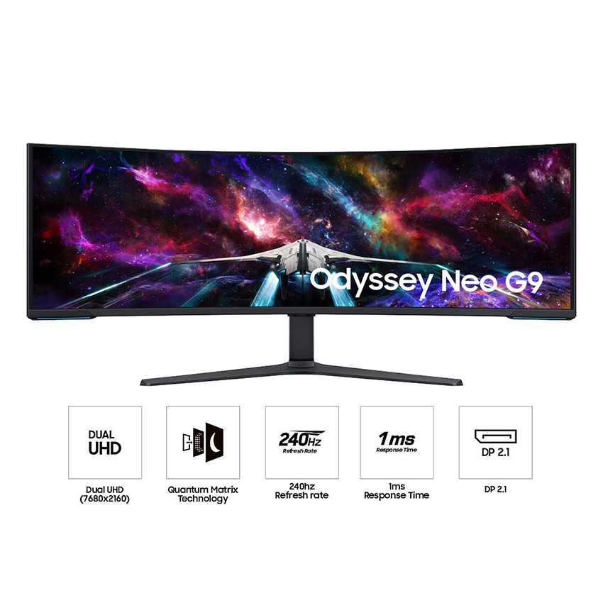 Màn hình Samsung Odyssey Neo G9 G95NC LS57CG952NEXXV (57 inch | DUHD | VA | 240Hz | 1ms | Cong) 1