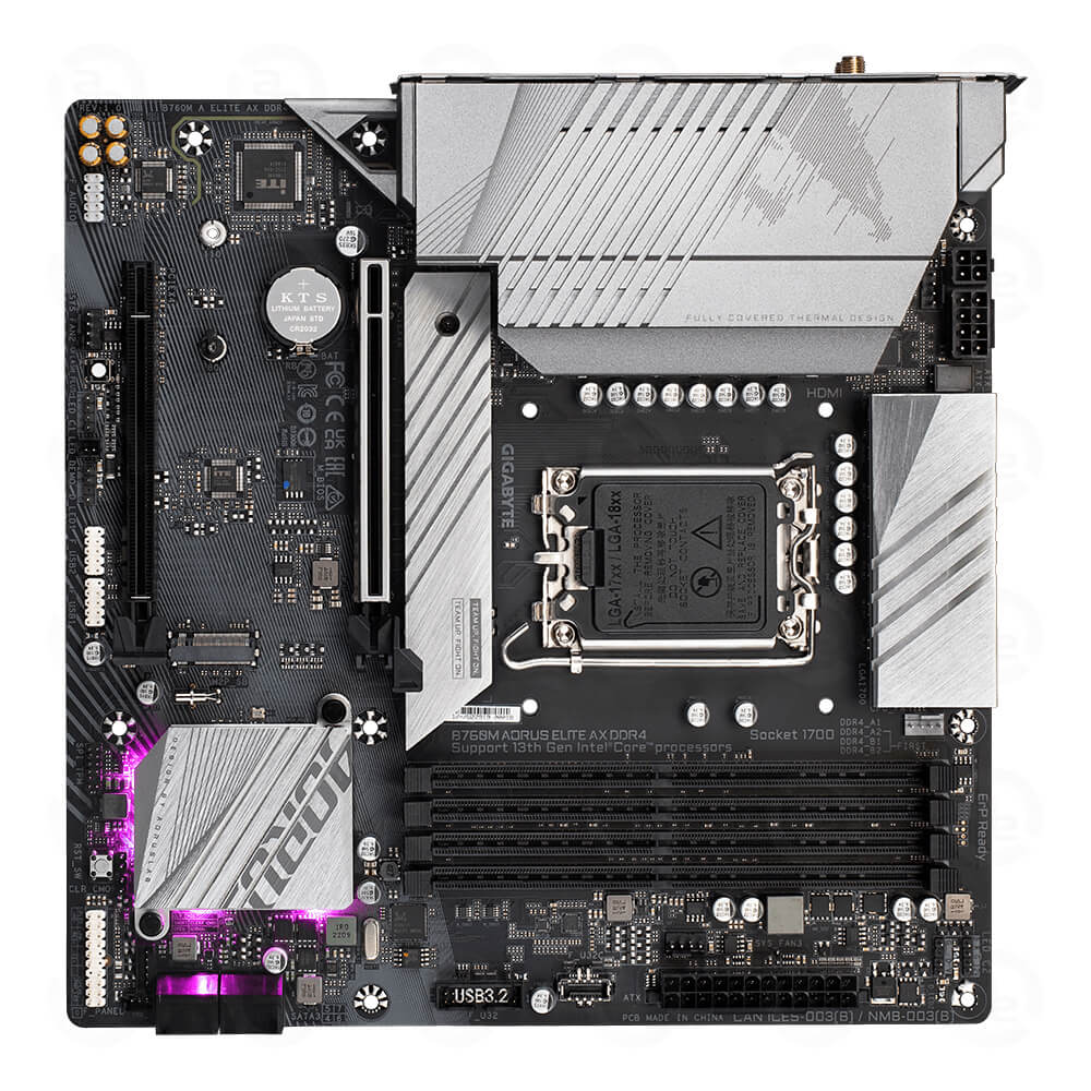 Mainboard Gigabyte B760M Aorus ELITE AX DDR4 (Wifi+Bluetooth) 4
