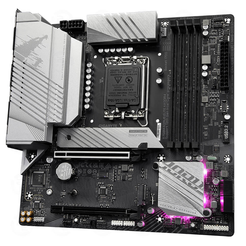 Mainboard Gigabyte B760M Aorus ELITE AX DDR4 (Wifi+Bluetooth) 5
