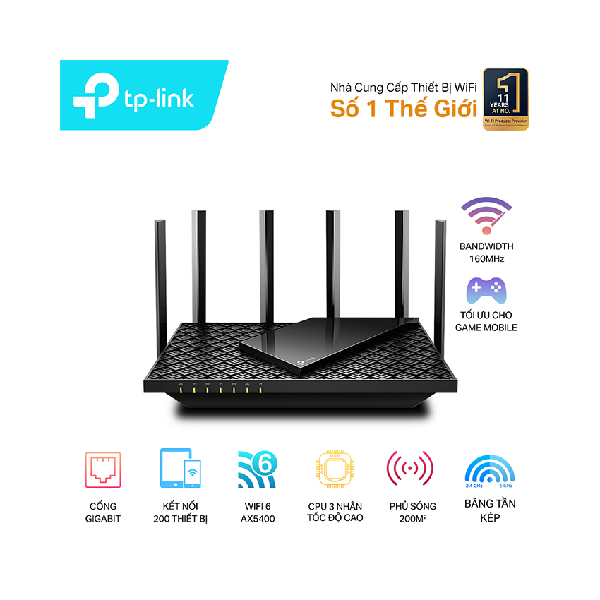 Bộ định tuyến TP-Link Archer AX73 (Wi-Fi 6 Gigabit Băng Tần Kép AX5400) 1