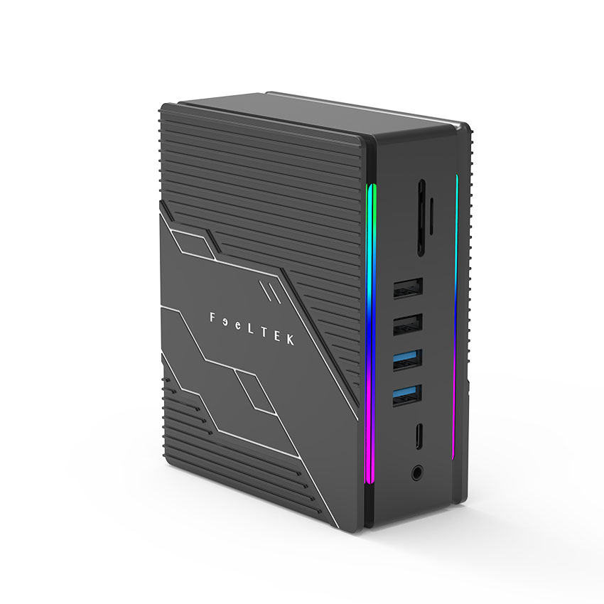 Bộ chuyển đổi intruder 16 trong 1 Feeltek HCD016GMWW1F (từ usb type c sang hdmi + dp + usb3.0 + usb2.0 + usbc3.1 + sd + micro sd + rj45 + pd) 3