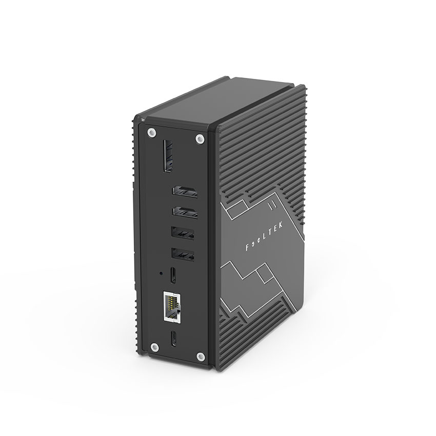 Bộ chuyển đổi intruder 16 trong 1 Feeltek HCD016GMWW1F (từ usb type c sang hdmi + dp + usb3.0 + usb2.0 + usbc3.1 + sd + micro sd + rj45 + pd) 4