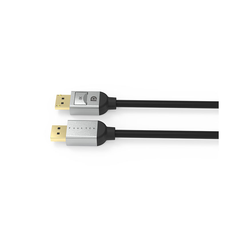 Cáp air Displayport 1.4 Feeltek CADP180M141F vỏ kim loại hỗ trợ 8k@60hz + 4k@120hz - dài 1.8m 2