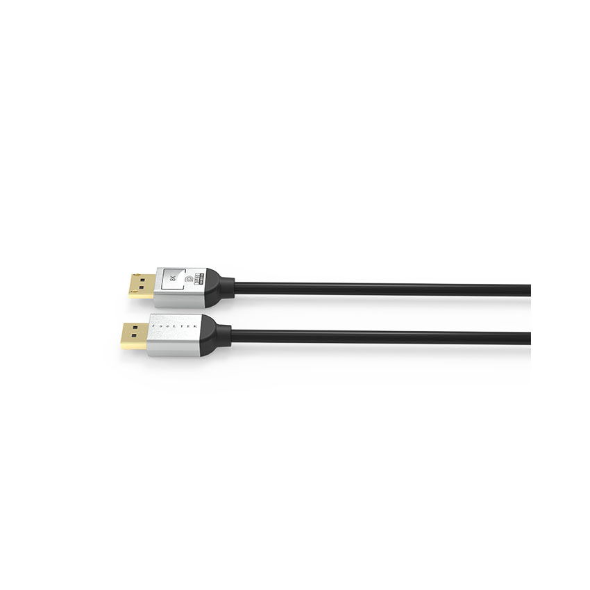 Cáp air Displayport 2.1 Feeltek CADP300M211F vỏ kim loại hỗ trợ 8k@60hz + 4k@144hz - dài 3m 2