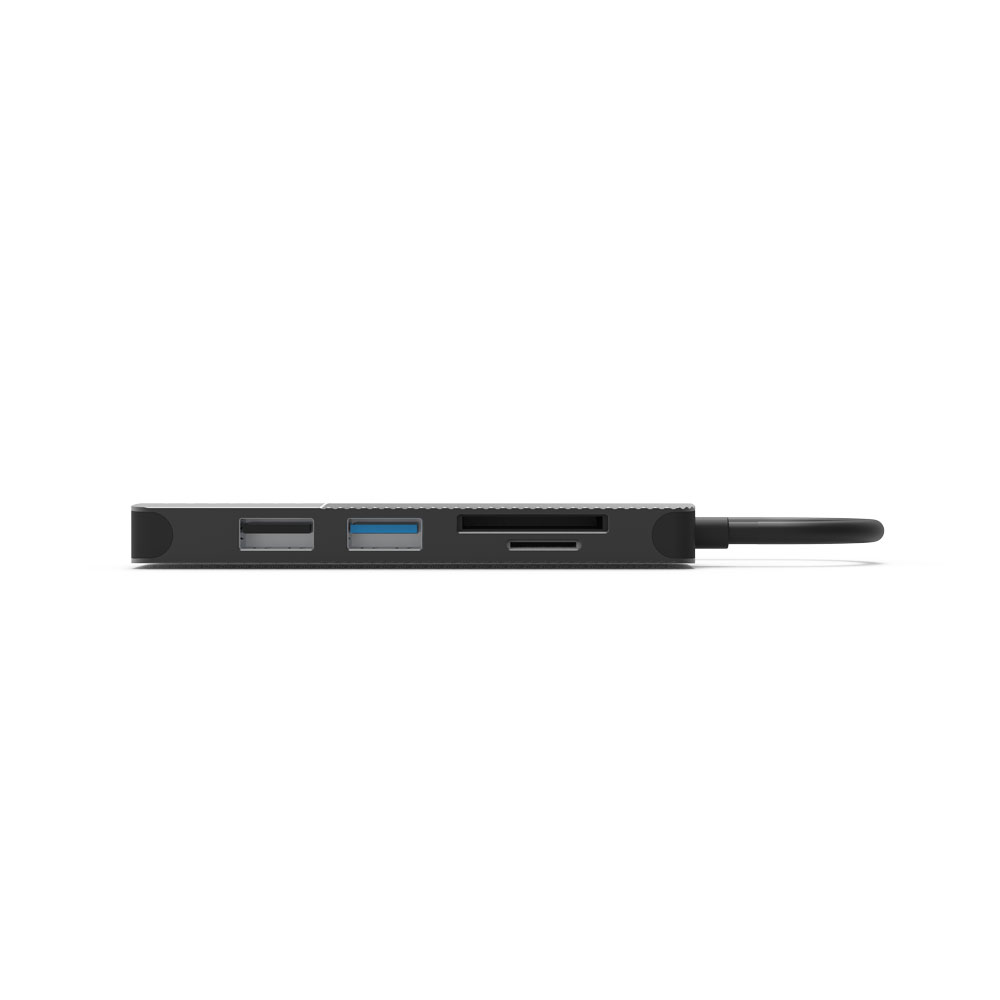 Bộ chuyển đổi 5 trong 1 Feeltek HCM005APWW2F (từ usb type c sang hdmi + usb3.0 + usb2.0 + sd + micro sd) 4